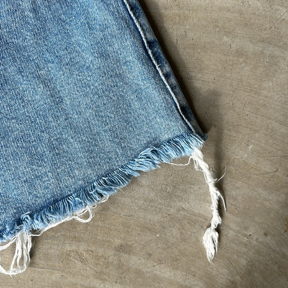 TRAFALUC light wash denim skirt - Picture 3 of 6